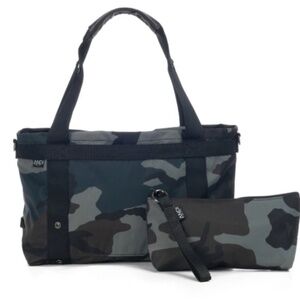 ANDI Small Ink Camo Tote/Crossbody Bag with Pouch